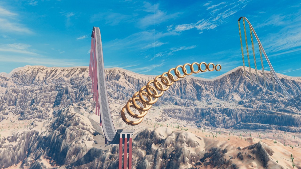 Can Cars Make It Through the Giant Ramp Loops?