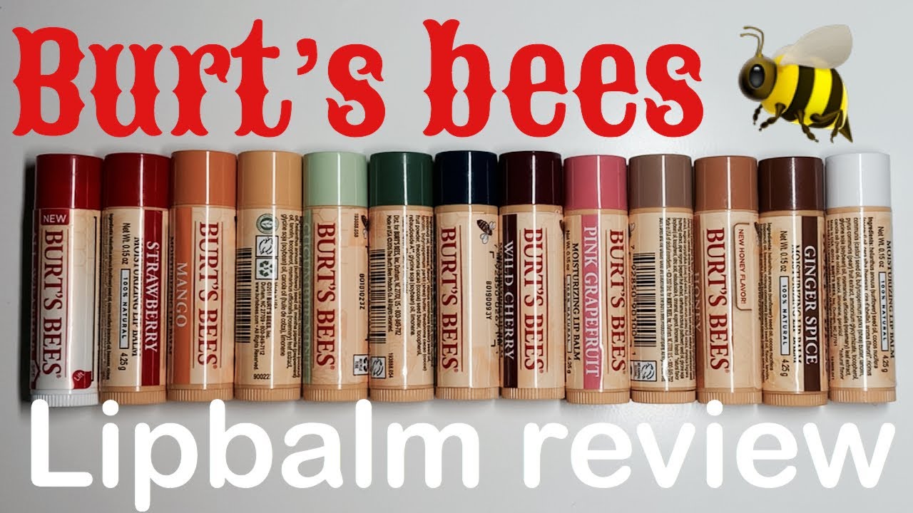 #립밤 버츠비 립밤 10종 후기(+제형비교)/[LIPPIELIPS]Burt's bees lip balm review(+each flavor texture comparison)