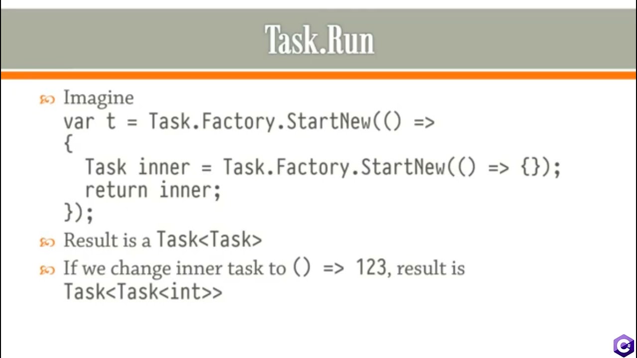 Task.Run - Learn what Task.Run is used for. C# Part #35