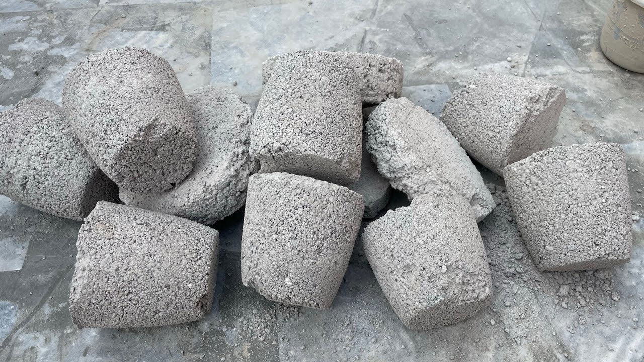 Gritty Cement ASMR dry Floor Crumbling