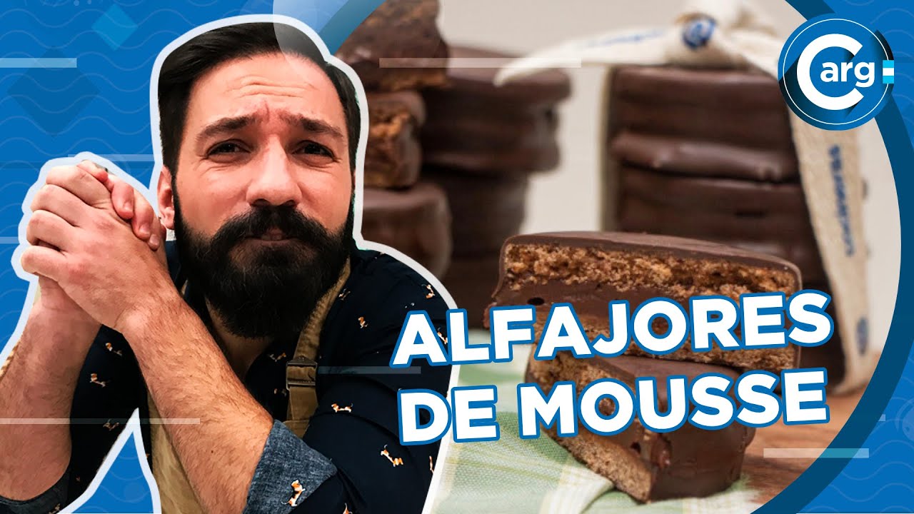 RECETA DE ALFAJORES DE MOUSSE DE CHOCOLATE Y COÑAC