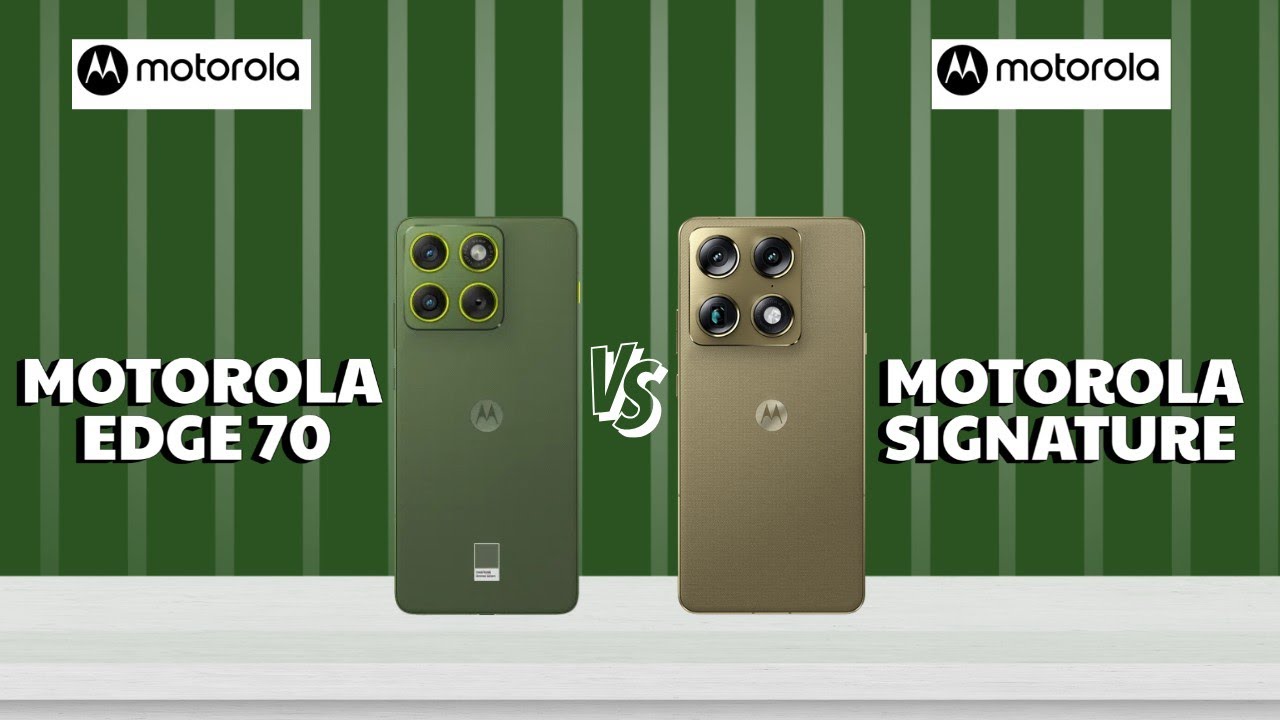 Motorola Edge 70 Vs Motorola Signature 