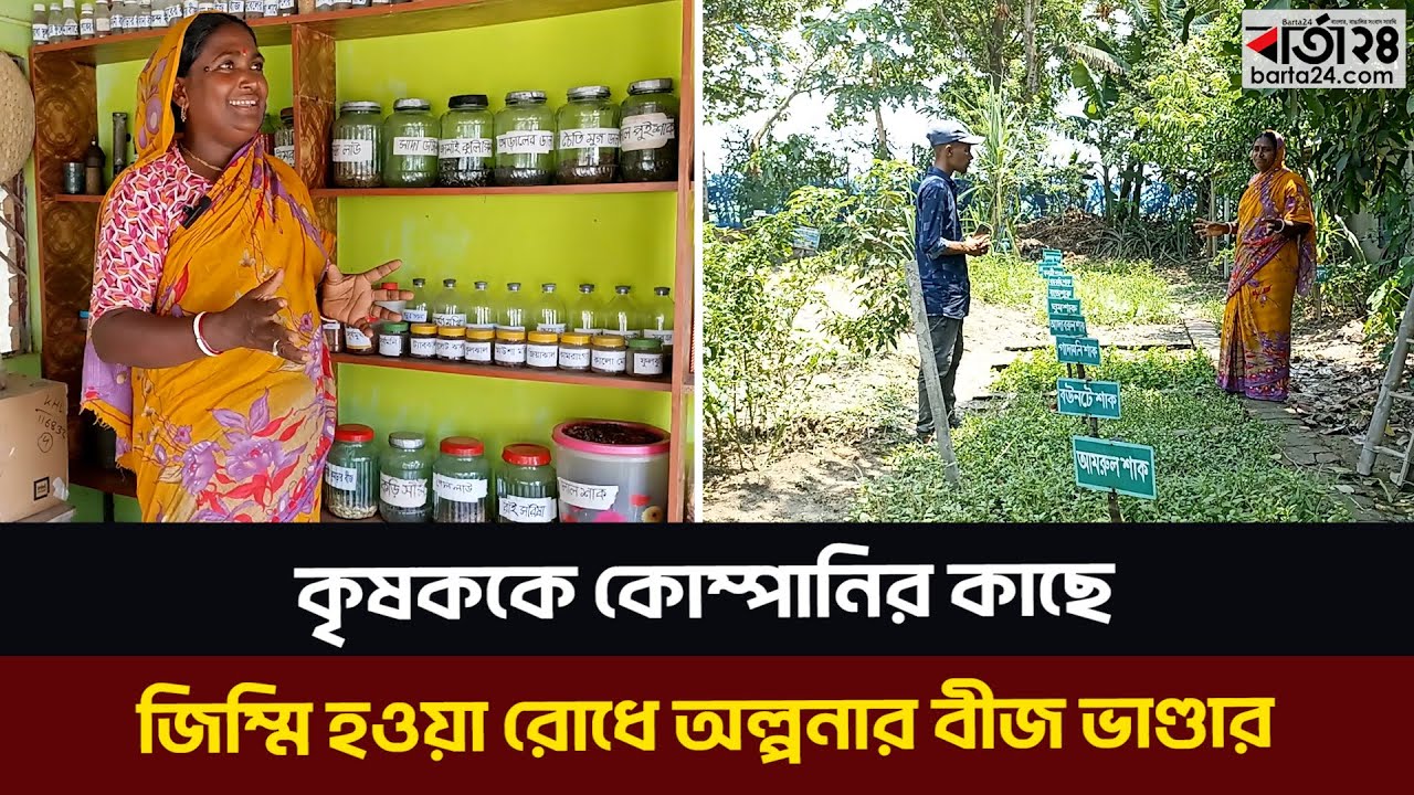 কৃষককে কোম্পানির কাছে জিম্মি হওয়া রোধে অল্পনার ভাণ্ডারে ৫৫০ জাতের বীজ | Seed  | Satkhira | Barta24