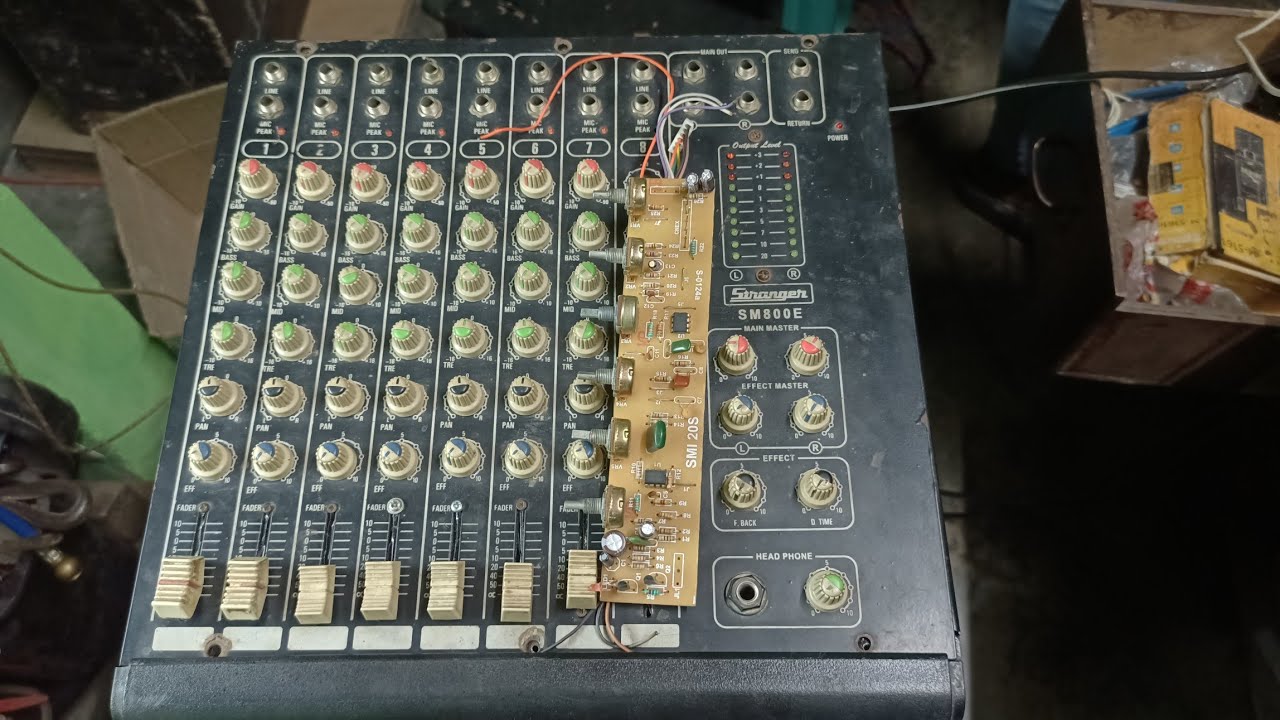 How To Stranger Mixer Repairing SM800E||8channel Mixer kaise repair kare