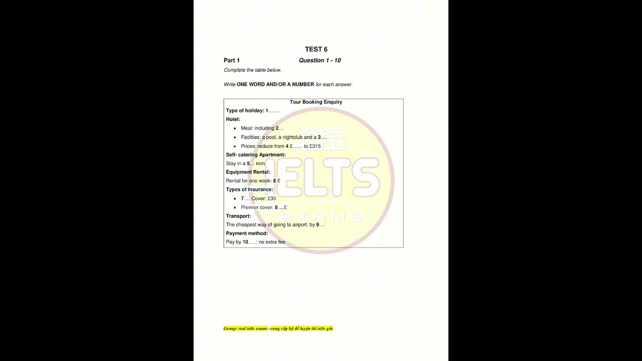 Vol 1 - test 6 - section 1