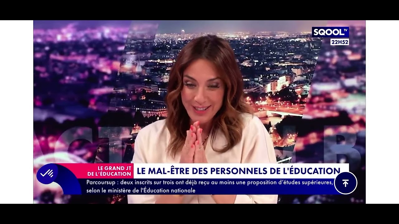 SqoolTV intervention 3 - Juin 2025 - Grand JT  Helpen le malaise des professeurs