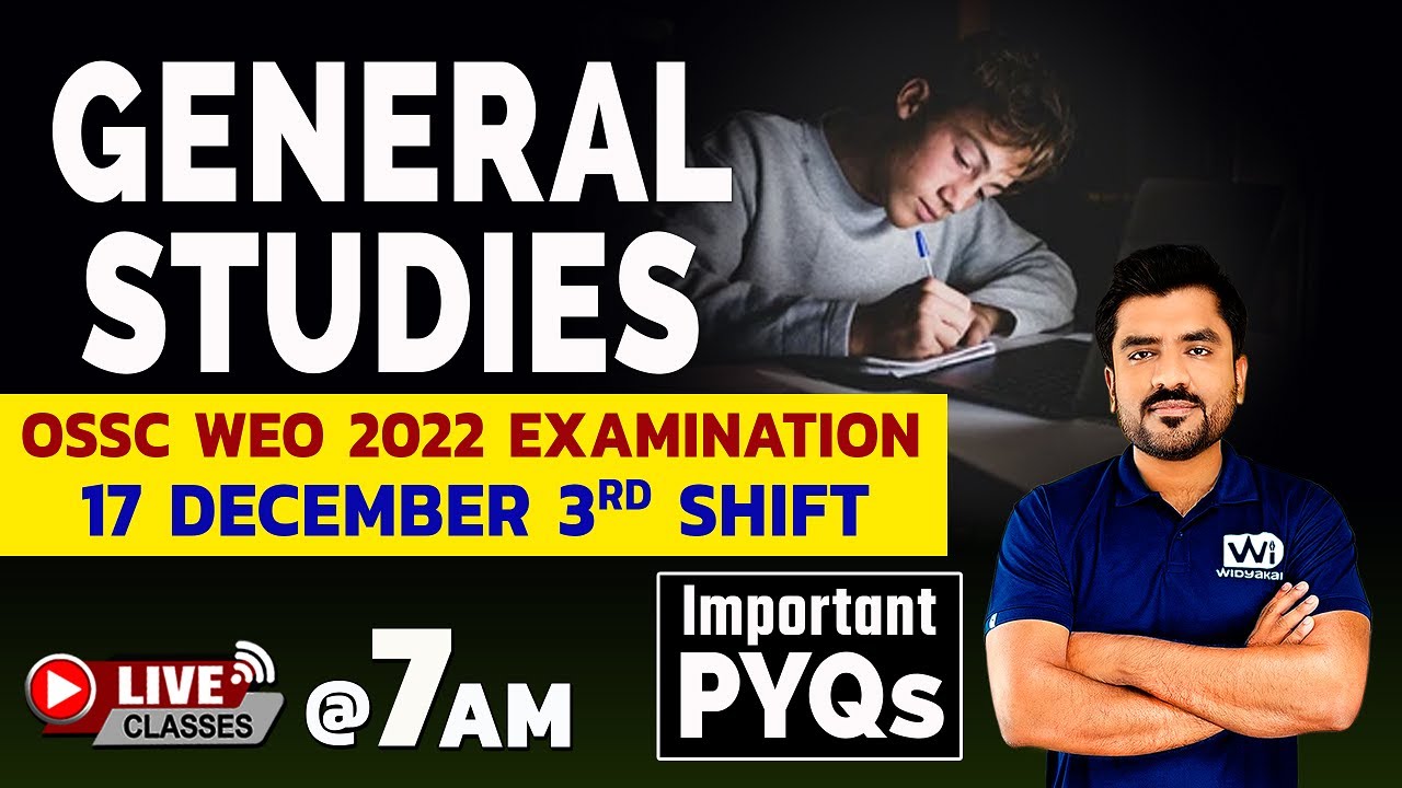 GENERAL STUDIES | Class-11 | RI, ARI, AMIN, ICDS, SFS 2024 | WEO 2022 Questions #riamin #cgl