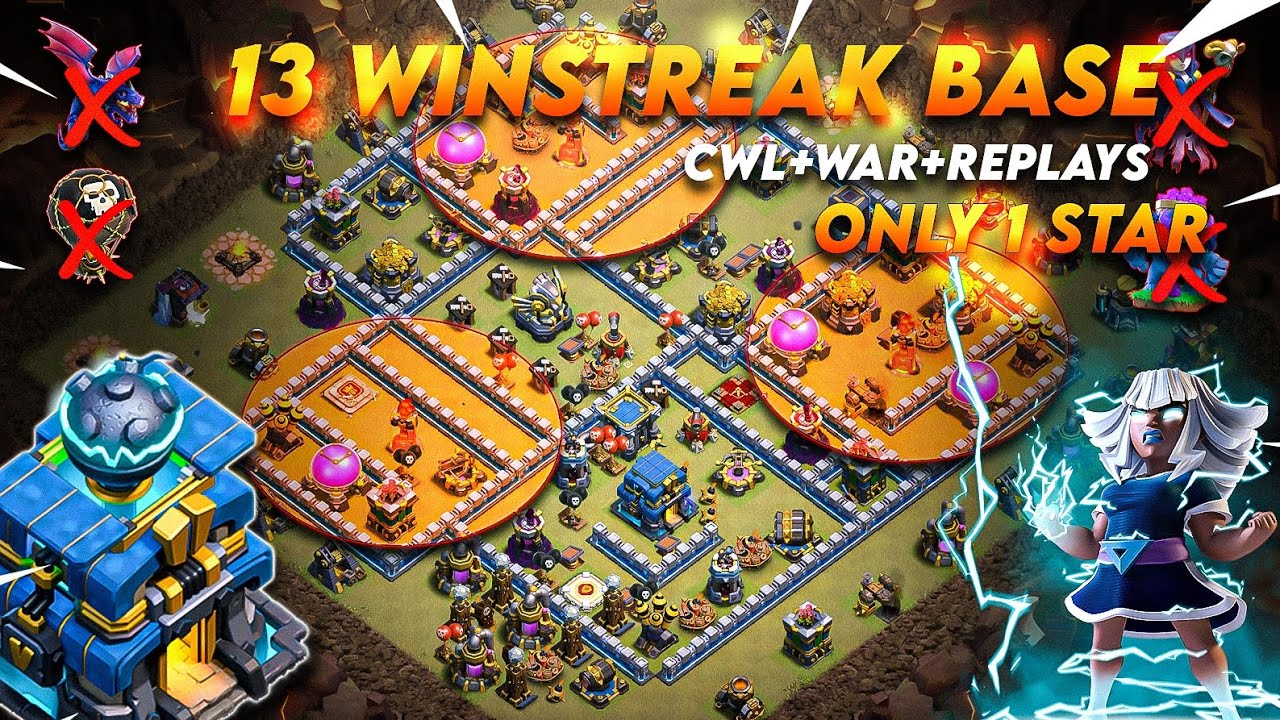 💥TH12💥 ONLY 1 STAR STRONGEST BASE WITH REPLAYS | ANTI 2 STAR BASE | COC