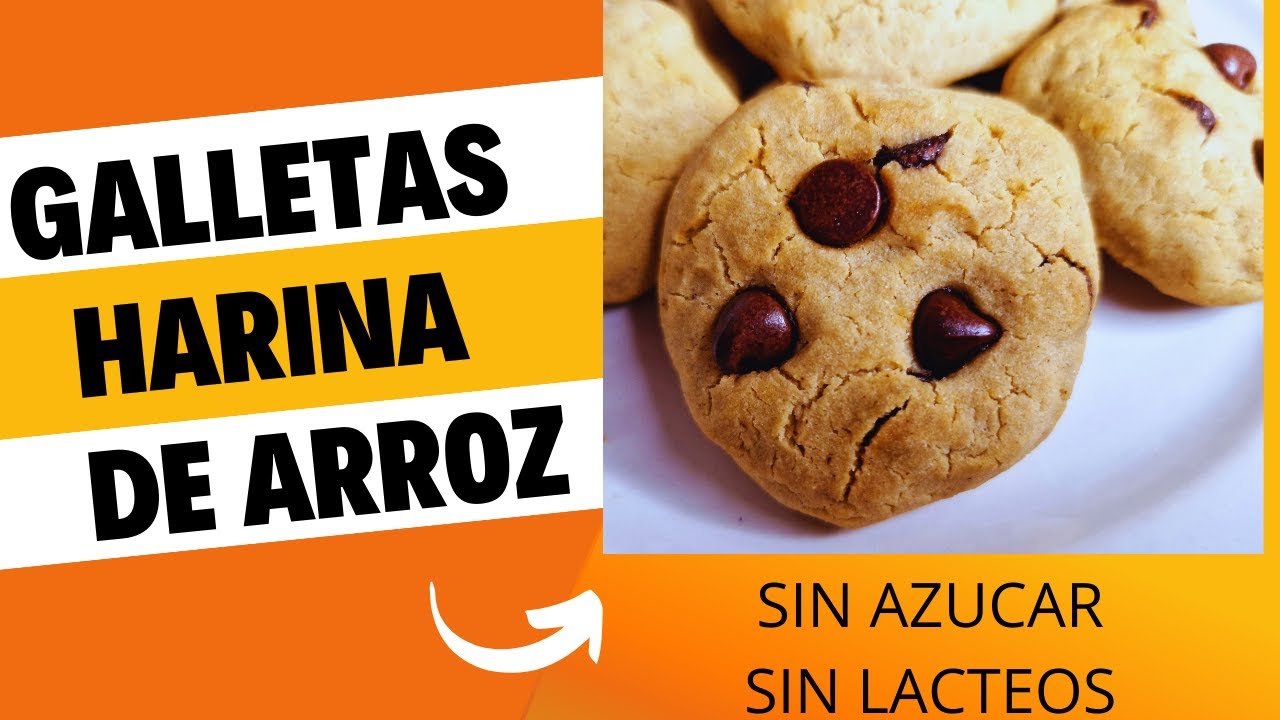 GALLETAS DE HARINA DE ARROZ, SIN AZUCAR, SIN LACTEOS - FACIL Y SIN GLUTEN