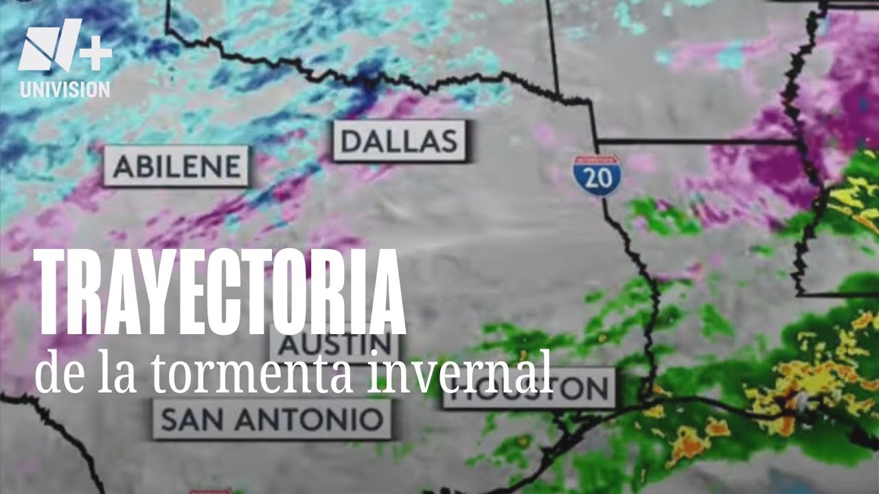 Esta es la trayectoria de la tormenta invernal por el estado de Texas