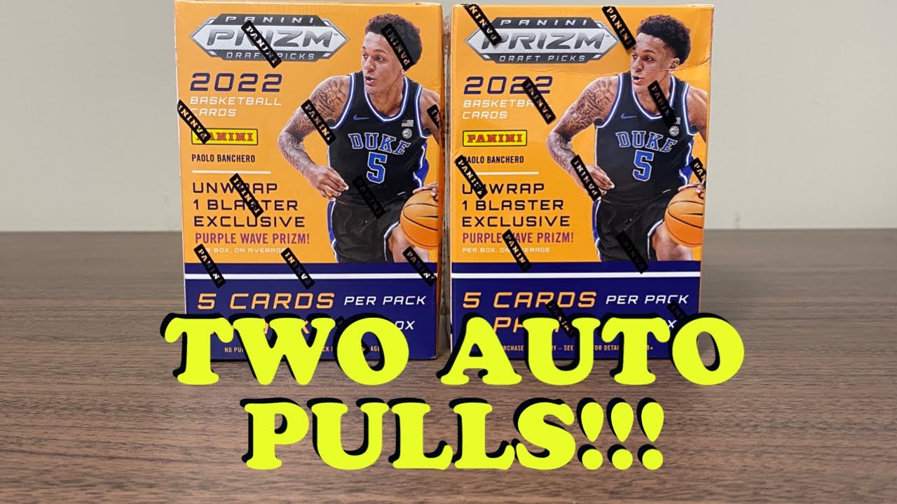 TWO AUTO PULLS!! | 2022 Panini Prizm Draft Picks Basketball Blaster Box (x2)