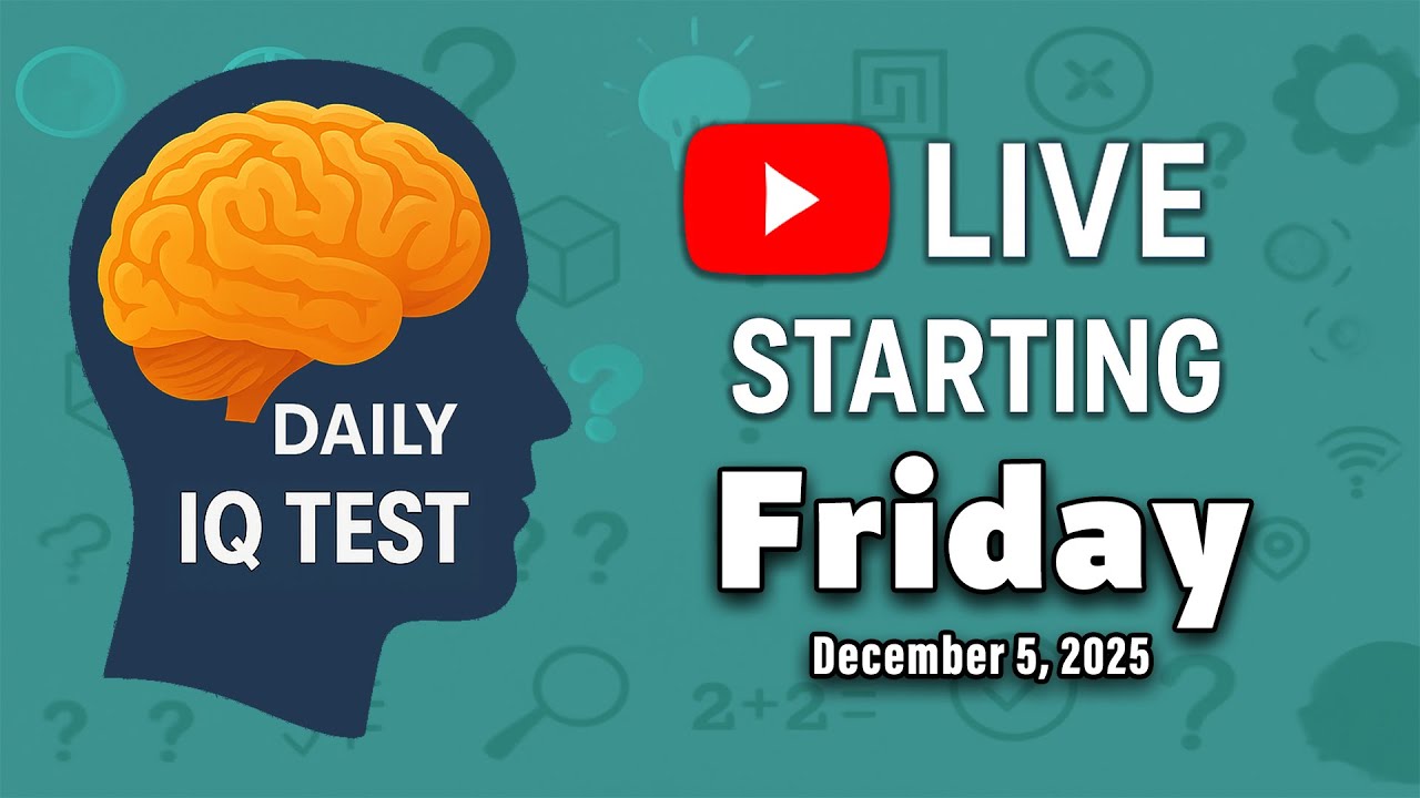 🔴 LIVE: Solve IQ Puzzles With Me! | Daily Brain Training Challenge