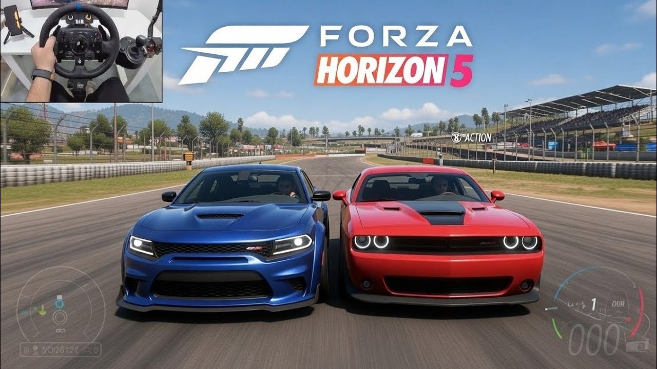 Dodge Charger SRT Hellcat Redeye & Dodge Challenger SRT Hellcat - Forza Horizon 5 | Steering Wheel