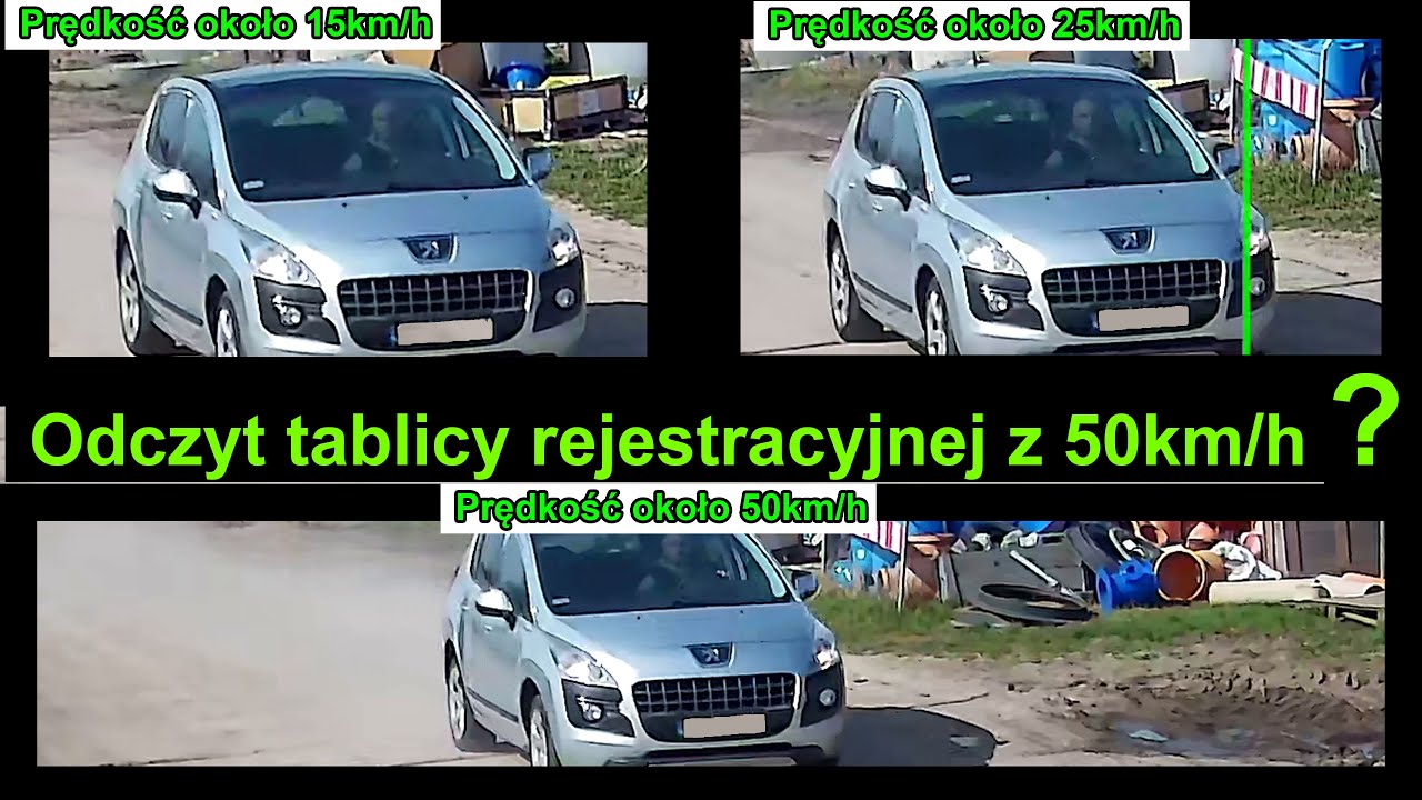 Kamera IP 8MP: Czy da się odczytać tablice rejestracyjne z 50km/h?