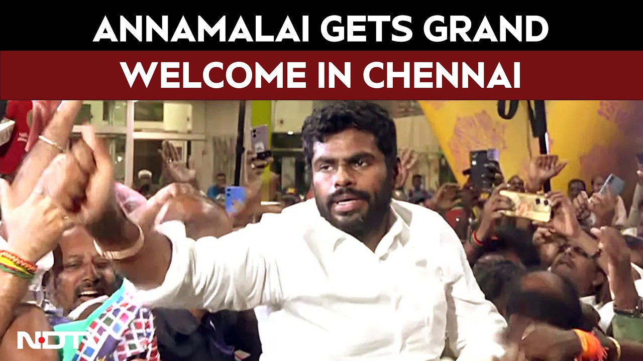Tamil Nadu News | Annamalai Gets Grand Chennai Welcome After Launching New Political Movement