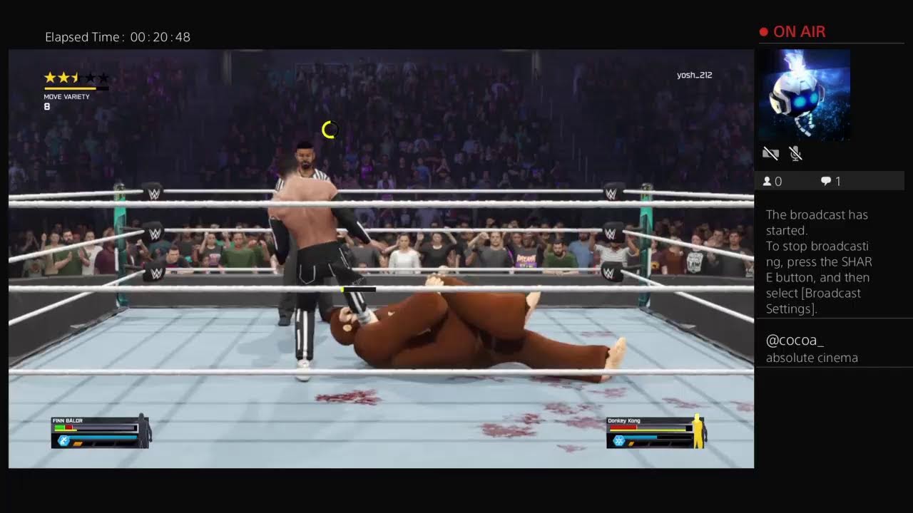 Wwe2k25  Finn BALOR vs Donkey kong mode on Legend
