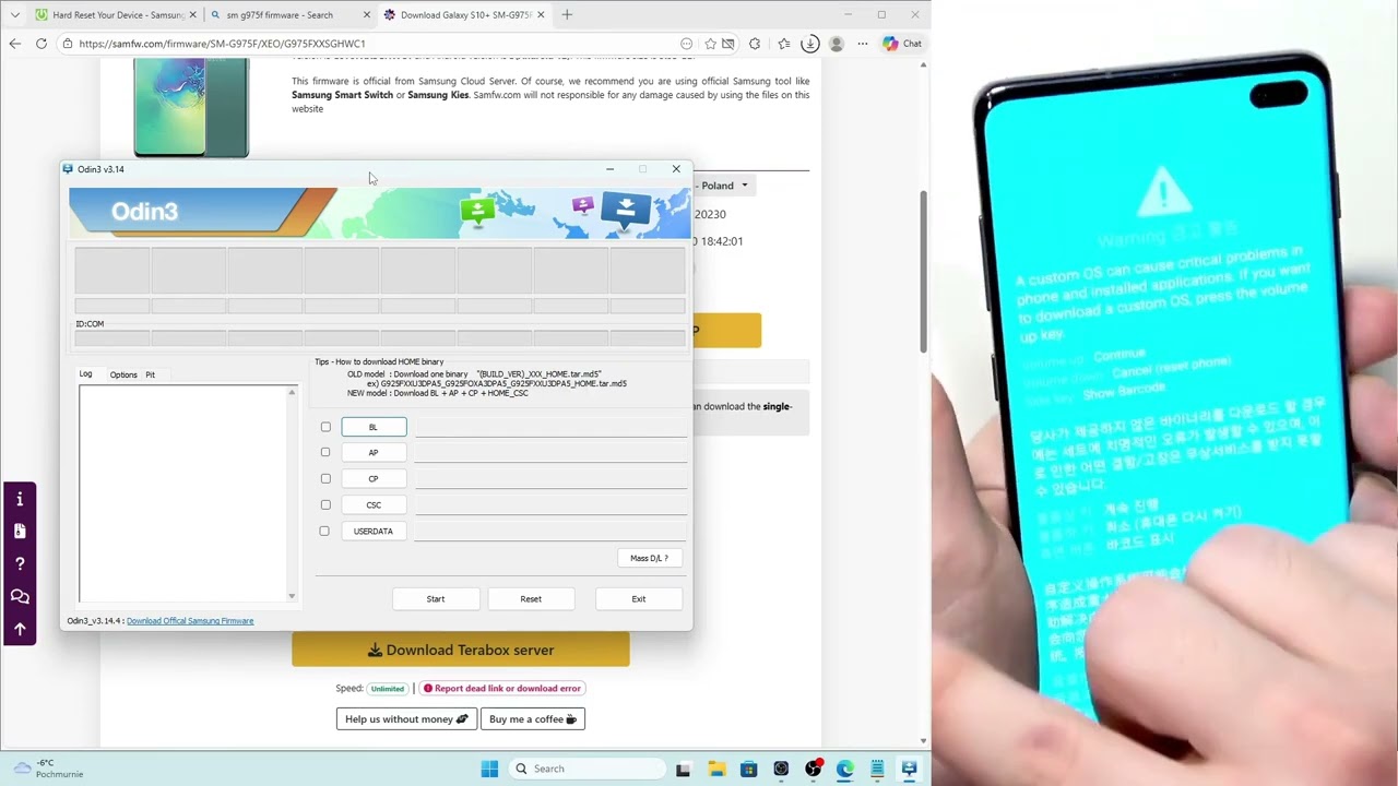 Comment mettre à jour le SAMSUNG GALAXY S10+ via Odin sans perdre vos données