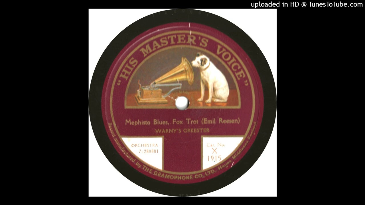 Jens Warny's Orkester - Mephisto Blues - 1923 (Denmark)