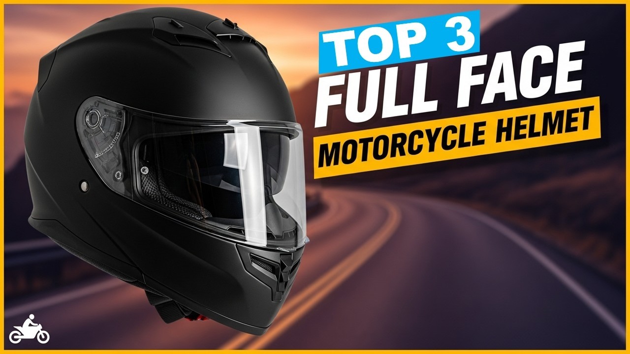 Top 3 Motorcycle Helmet 🔥 Full Face Motorcycle Helmet – DOT Approved Safety Helmet for Men and Women