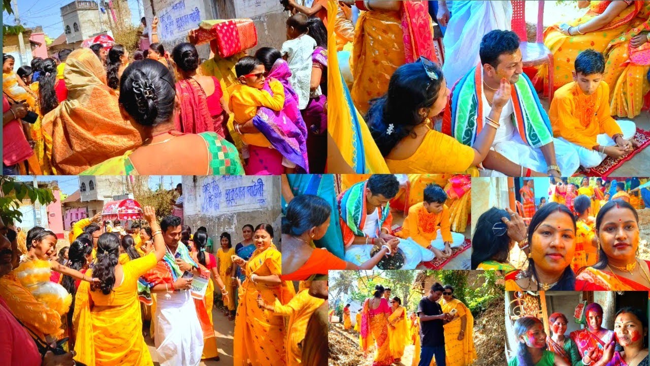 বাঁশঝাড়ে শুটিং💝বিয়ের আগেই রঙ পরা হলুদ মাখানো✨কলাইমুঙলা হবে রুপোর চেনে হাত বেঁধে 💞এমন নিয়ম দেখেছো🌹