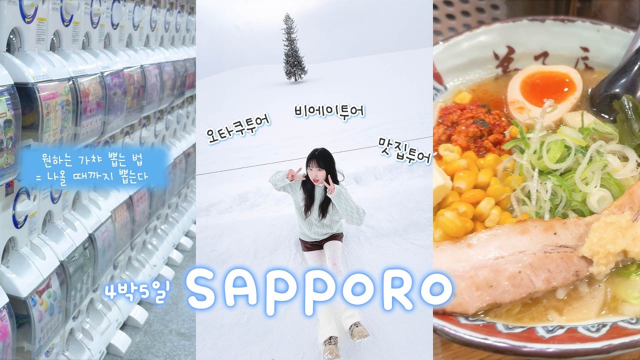 대폭설에 비에이가는 사람 희망편❄️ 맛집 | 비에이투어 | 굿즈가챠 | 쇼핑