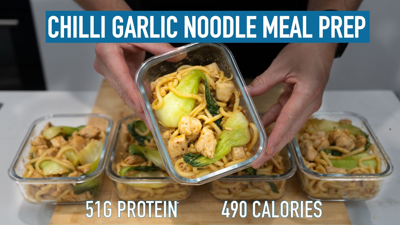15-Minute Meal Prep - Chilli Garlic Noodles | High Protein