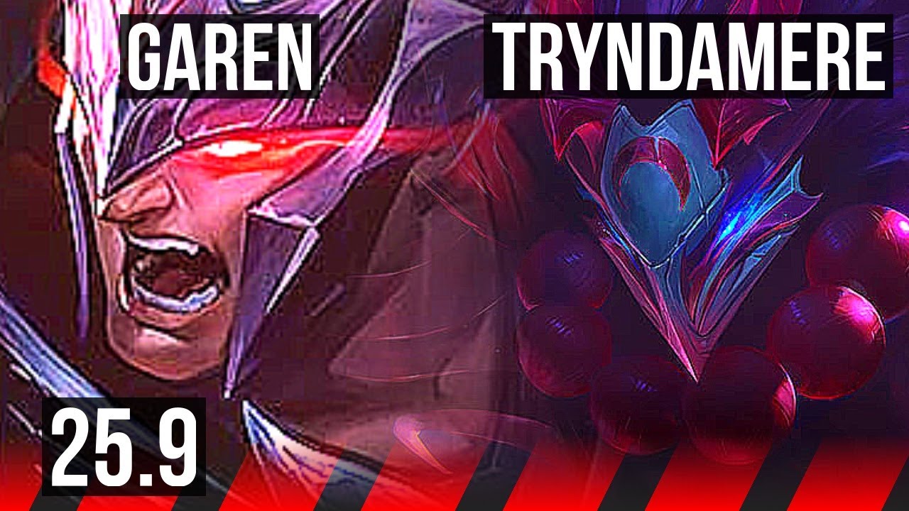 GAREN vs TRYNDAMERE (TOP) | EUW Diamond | 25.9