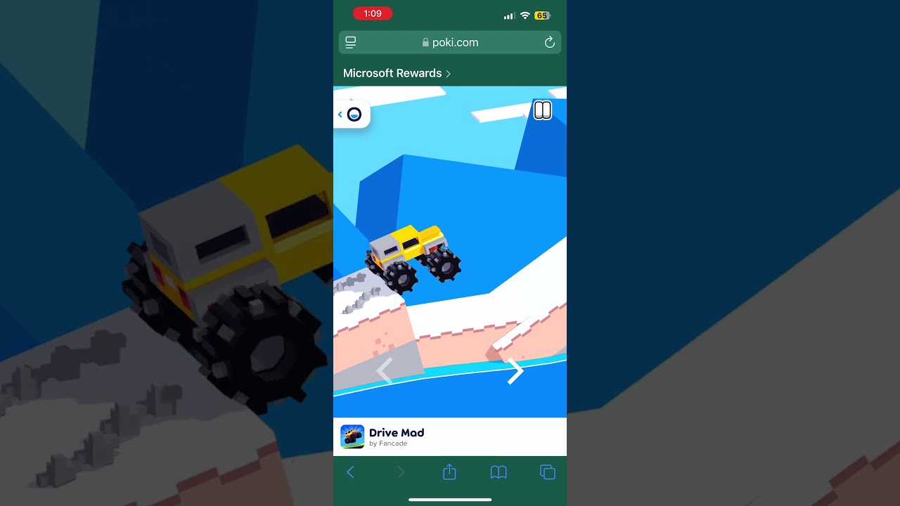 Poki, Drive mad, Level 56- Polar Climb