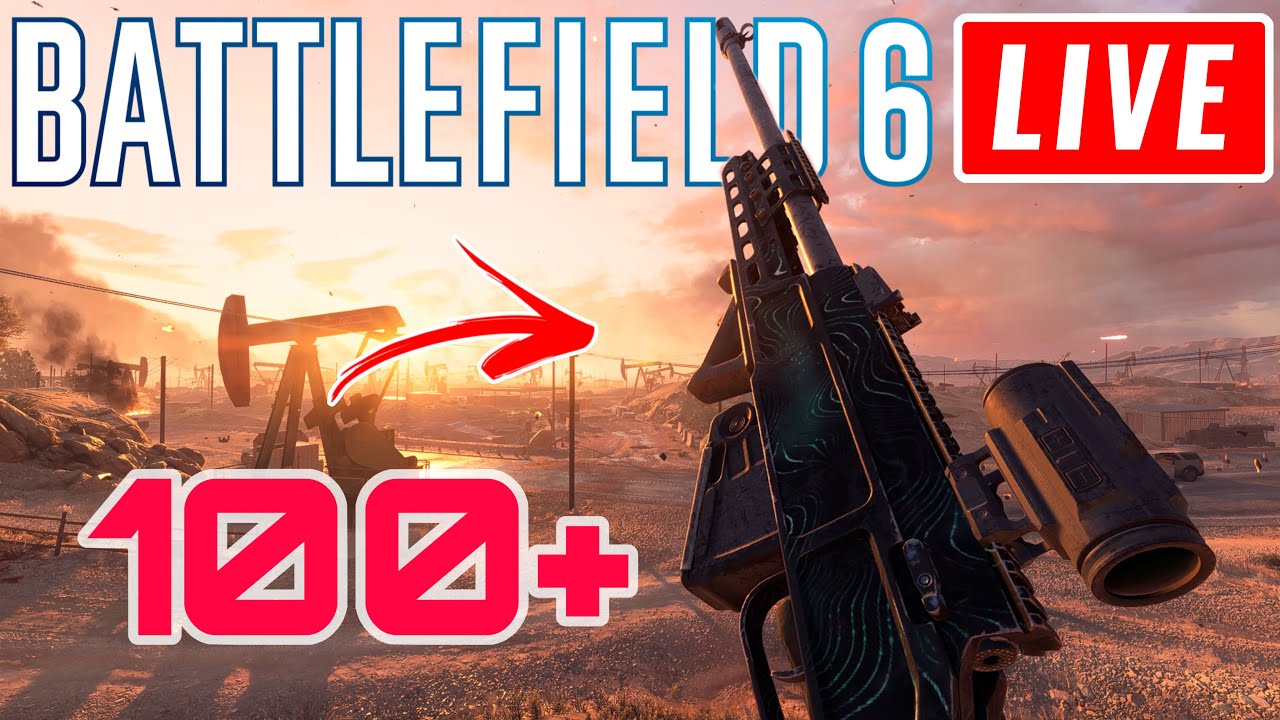 LIVE - BF6: 100+ Kills SV-98 @3:16:40 Super Low 85 FOV & 20/80 Sensitivity Settings 2025