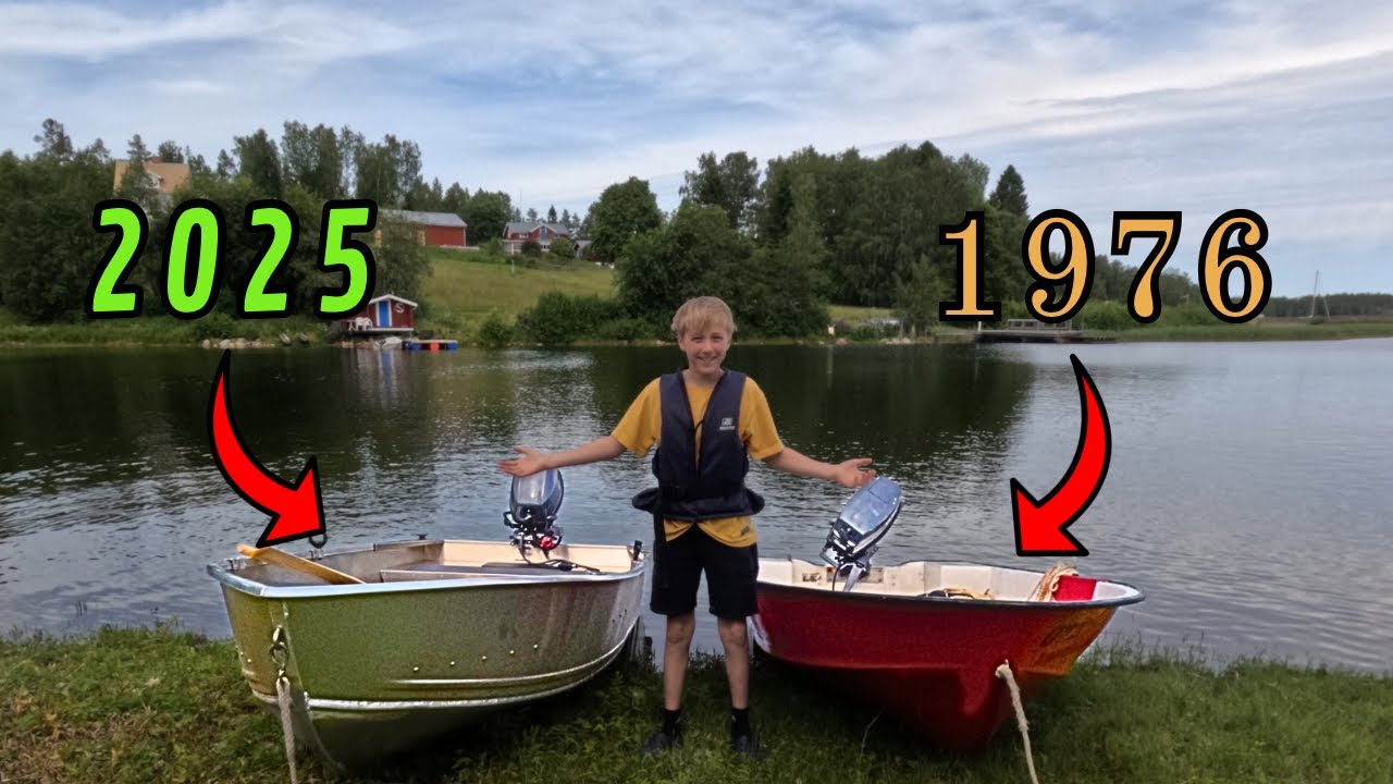 Ny vs gammal 9,9 hästars båtar. 2025 1976