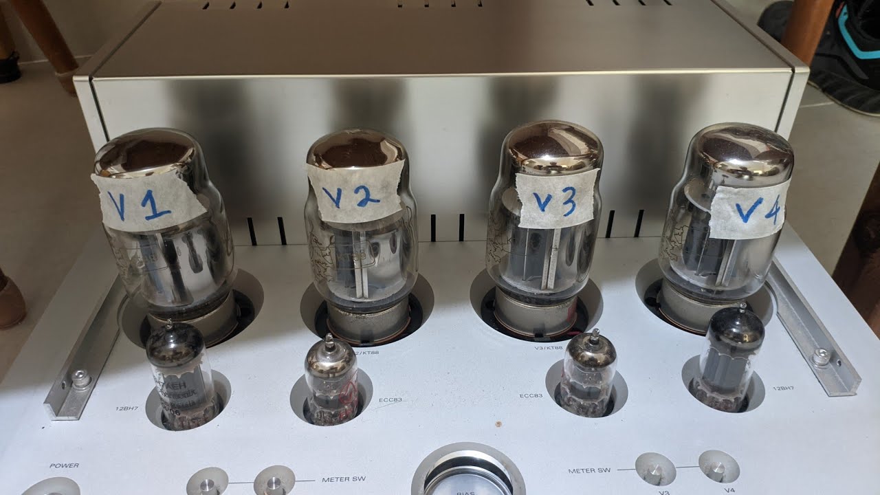 🎌 Luxman MQ-88 🤗 Tube bias checking & sound demo with 🦁 (Gold Lion KT88 and JJ-12Ax7/u7) 🇸🇰