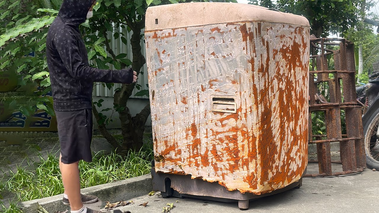 The POOR Boy Brought an OLD Washing Machine Back to LIFE as He Couldn't Afford to Buy a New One