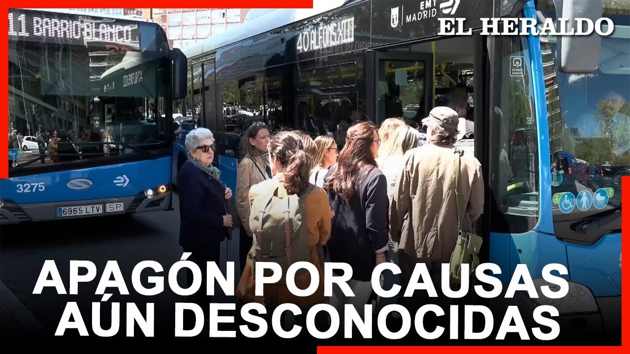 Caos e incertidumbre en las calles de Madrid ante el apagón