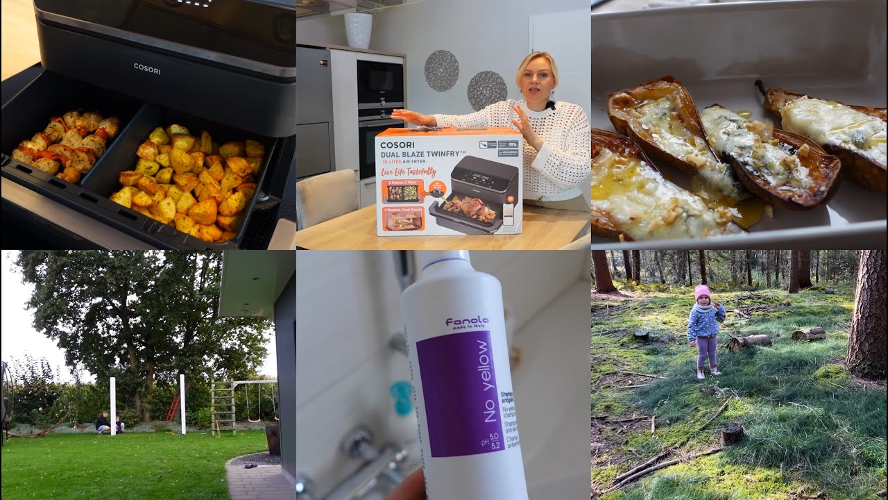 VLOG🇩🇪:✅АЭРОГРИЛЬ Cosori Dual Blaze TwinFry 10L/ каким шампунем пользуюсь/ в лес за 🍄‍🟫