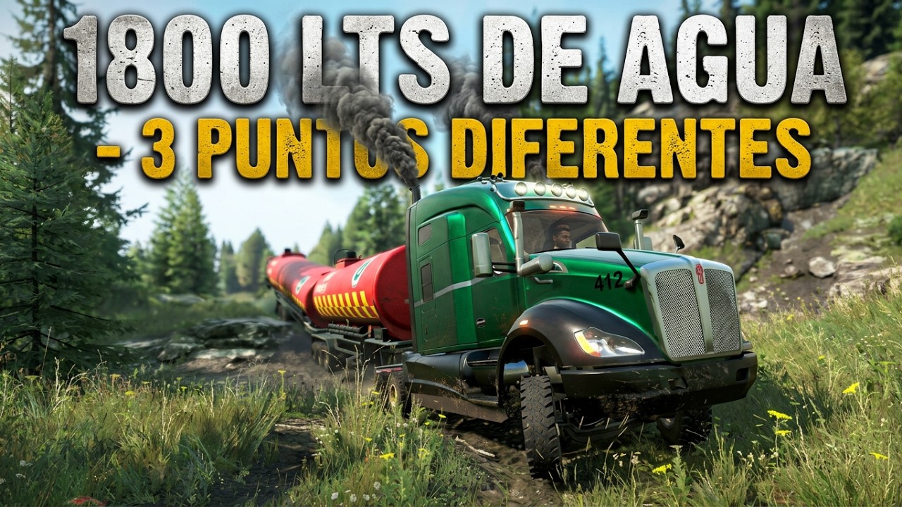 Sequia - Encargo Completo - 1.800 Litros De Agua Entregados En 3 Puntos Diferentes -  SnowRunner