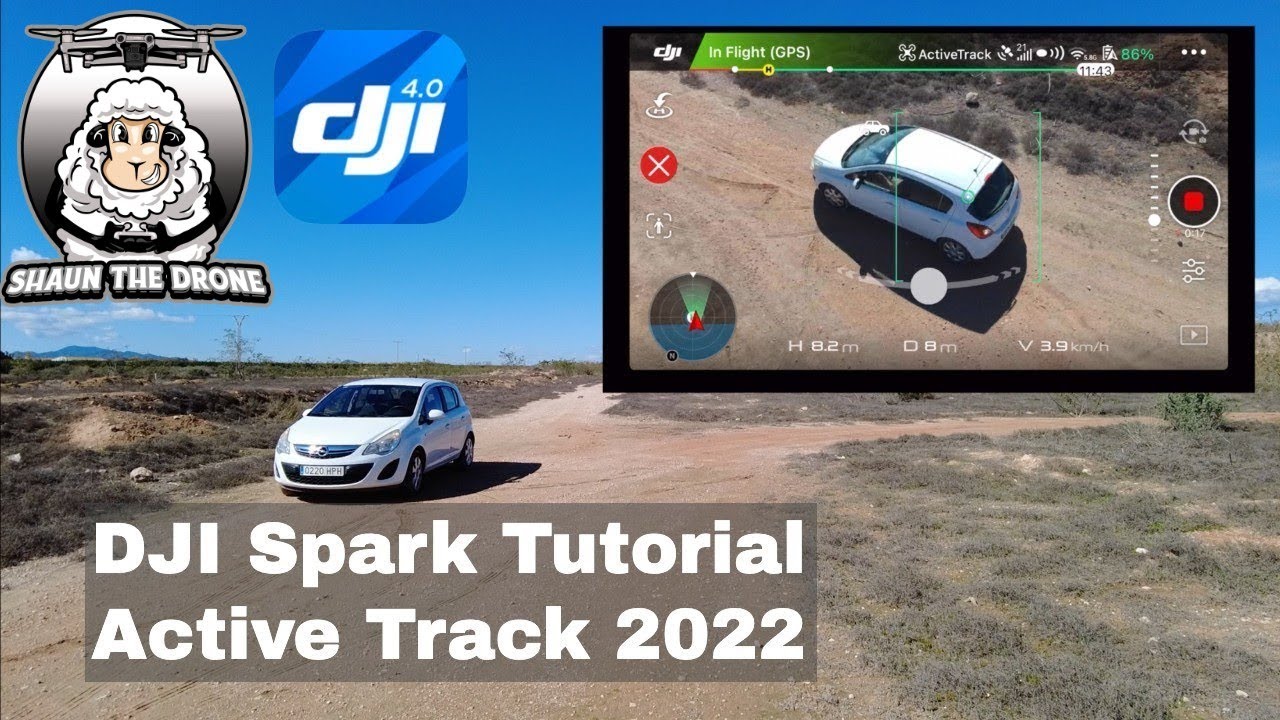 DJI Spark Tutorial Active Track following the Car 2022 #shaunthedrone