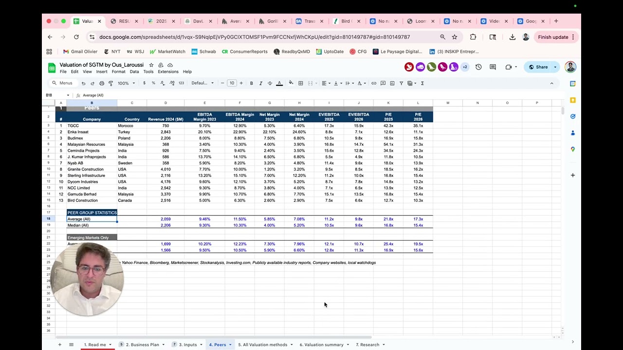Valuation of a champion: SGTM IPO (Introduction en bourse) + Excel File