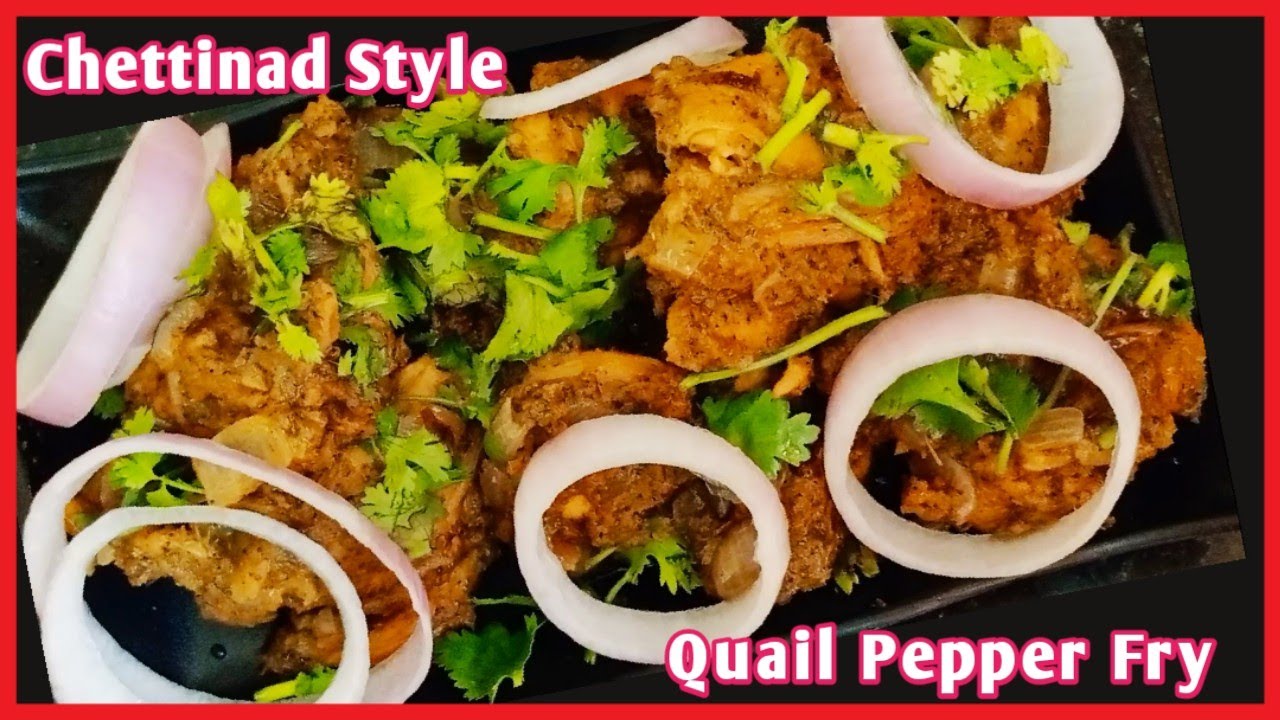 Chettinad Quail pepper FRY | Kaadai Pepper Fry | Tasty Quail Pepper Roast | How to Make Kaadai Roast