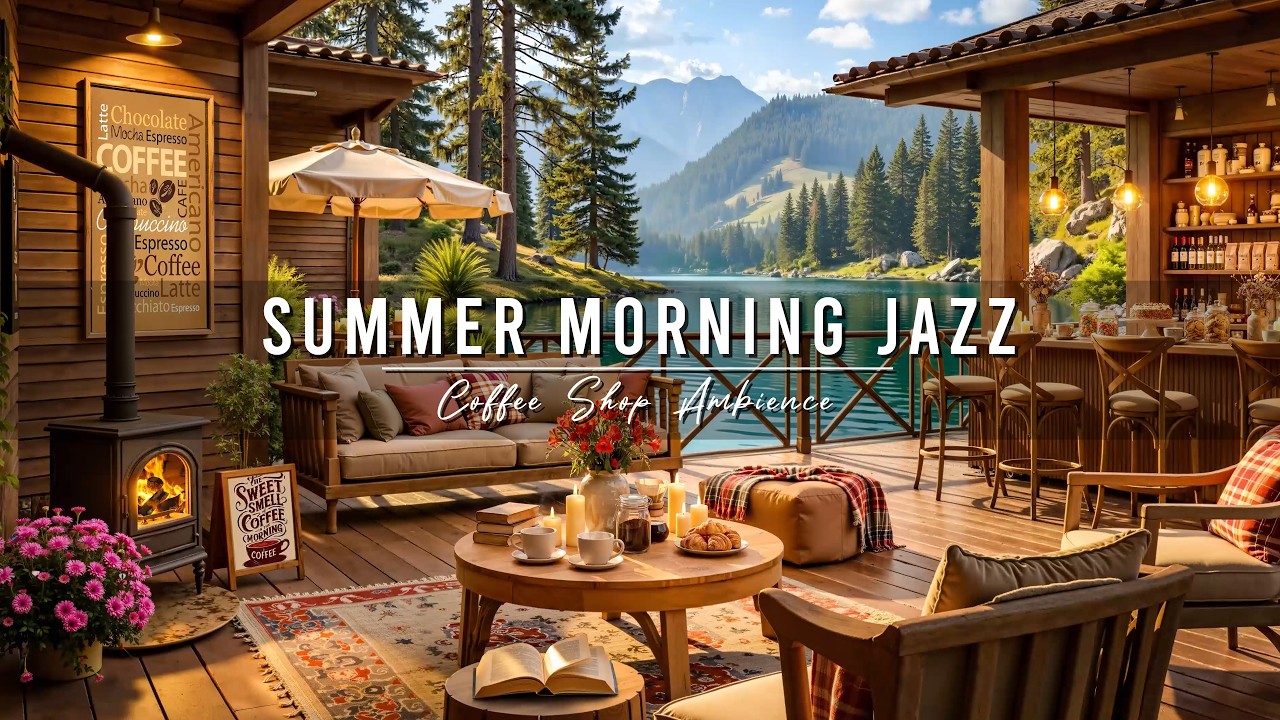Smooth Morning Jazz Music 🌞 Summer Coffee Shop Ambience & Relaxing Jazz Instrumental Music for Work
