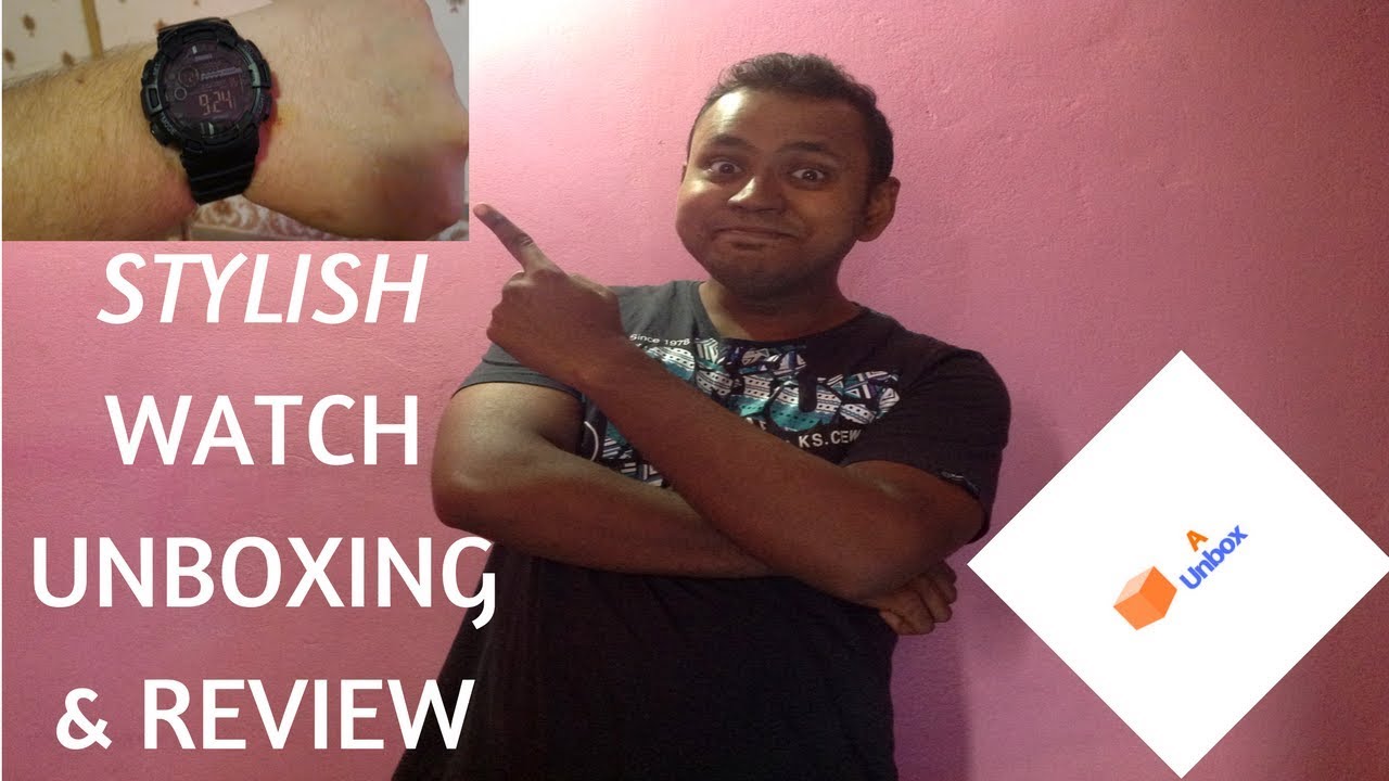 Stylish SKEMI 1243 Digital Watch Unboxing and Review | A Unbox #1