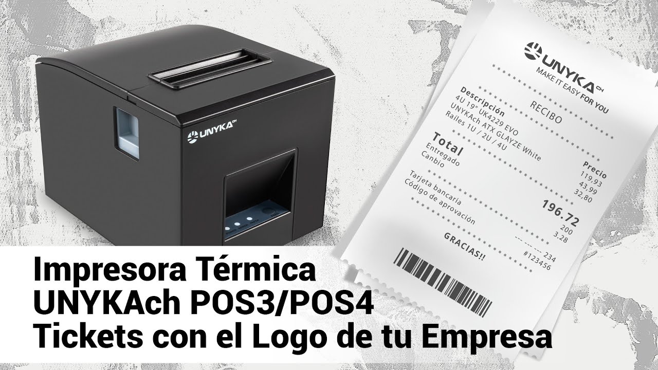 Cómo imprimir tickets con logotipo en la Impresora Térmica UNYKA POS3 y POS4