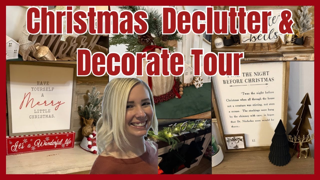 Christmas Decorating 2025 🎄 | Dining Room Console Decor & Living Room Fireplace