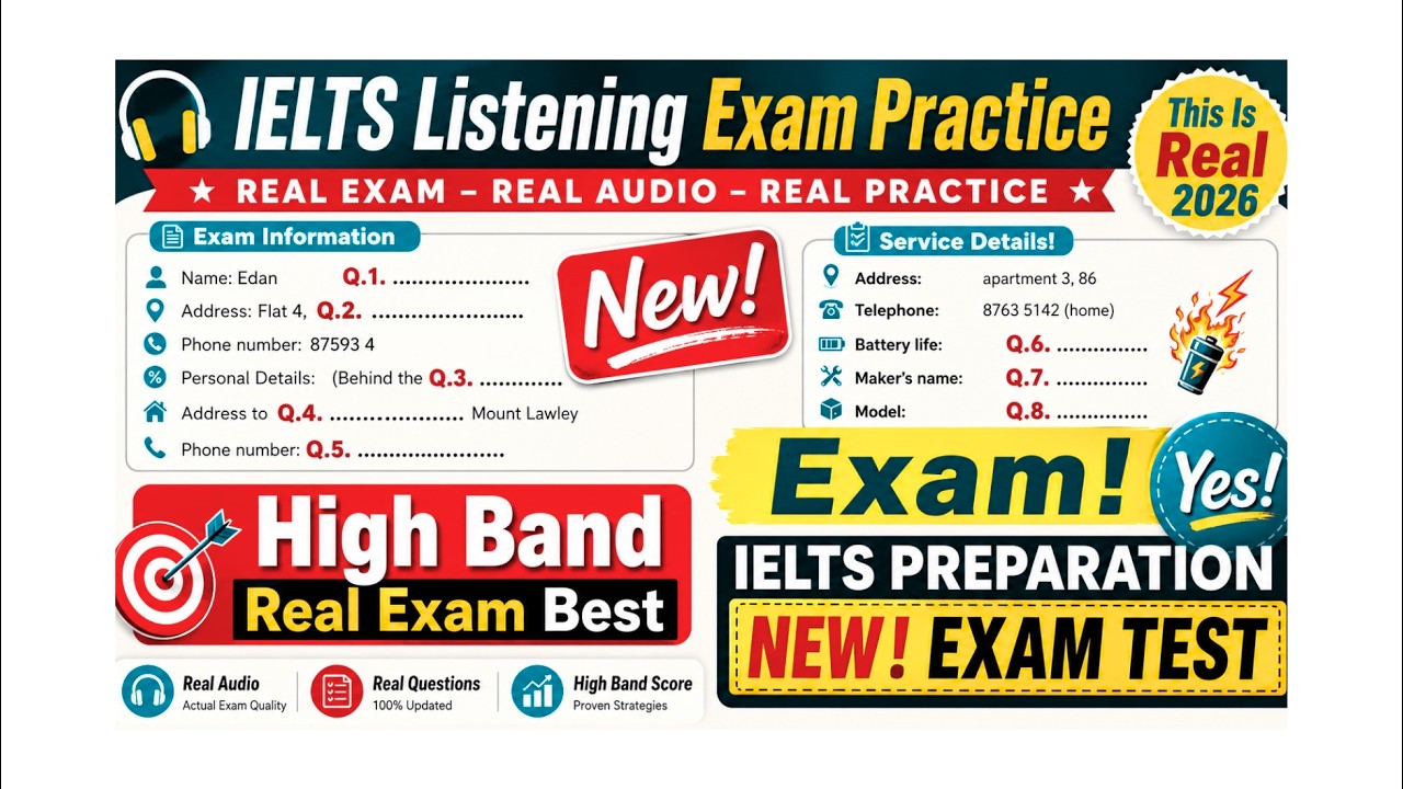IELTS LISTENING PRACTICE TEST  27.07 (27 July)| Full Test with Answers & Transcript | 27.07.2026