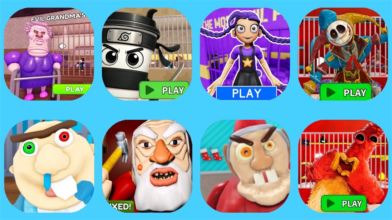 Roblox, EVIL GRUMPY GRAN!, ☕️CAPPUCCINO ASSASSINO PRISON RUN!, 💜LILY LOVEBRAIDS PRISON RUN! (Obby)