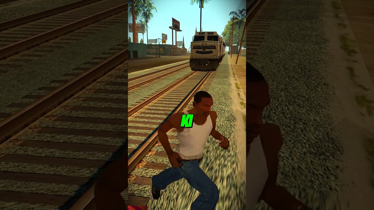 NPC Vs Train GTA SanAndreas