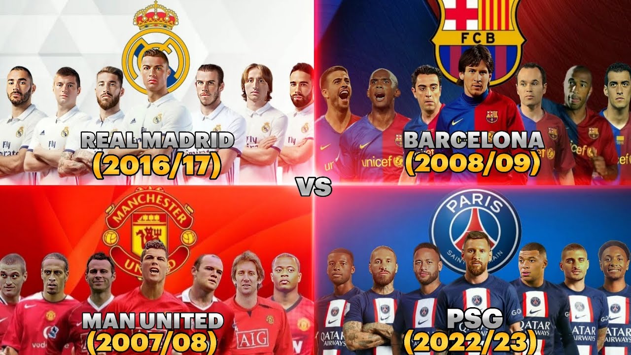 🐐💢Ronaldo vs Messi💢🐐 Real Madrid 2017⚪💢  vs Barcelona 2009🔵🔴💎 vs PSG 2022🔵🔥 vs Man United 2008🔴💥