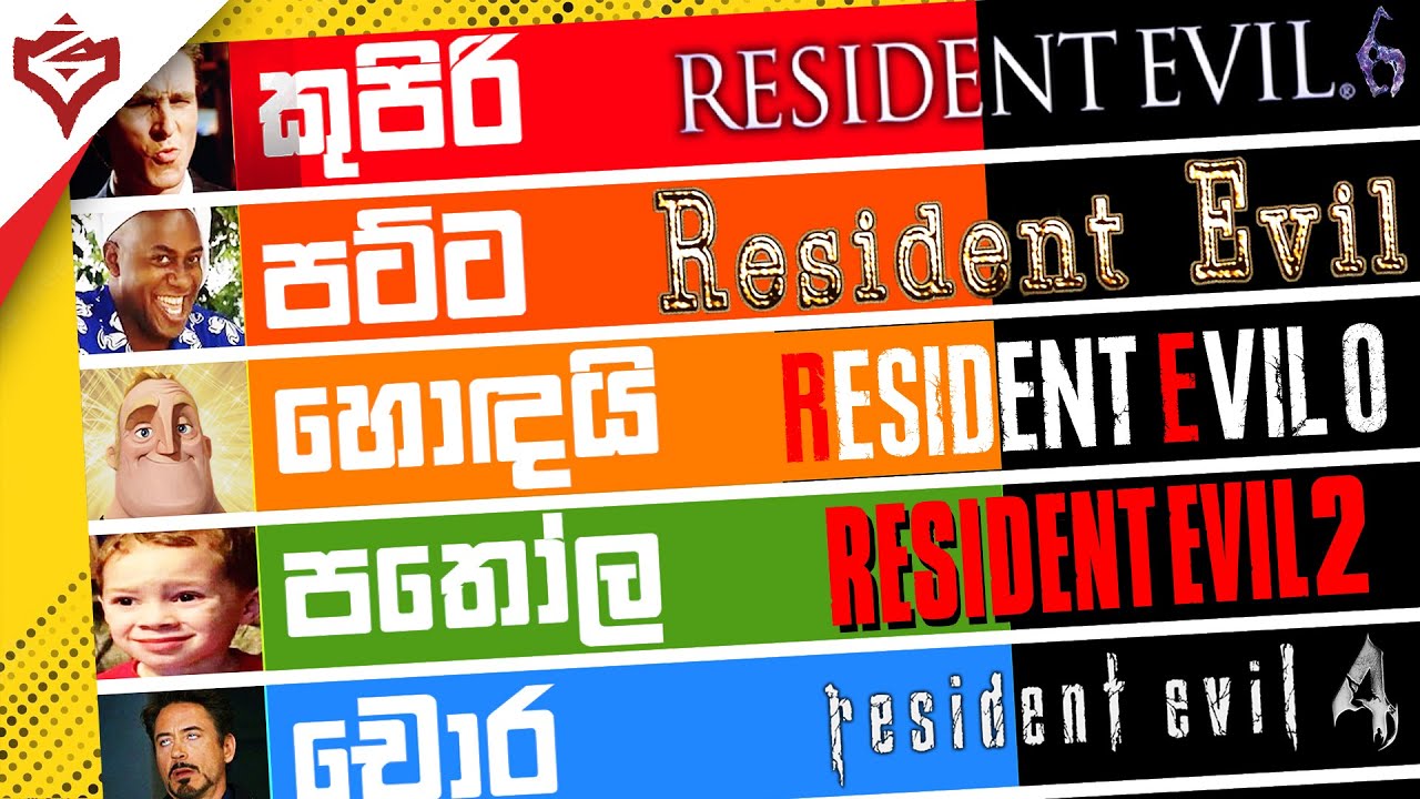 Ranking Every Resident Evil Mainline Game Ft@PiviRathnasinghe (PART 1/2) | Ziscuit