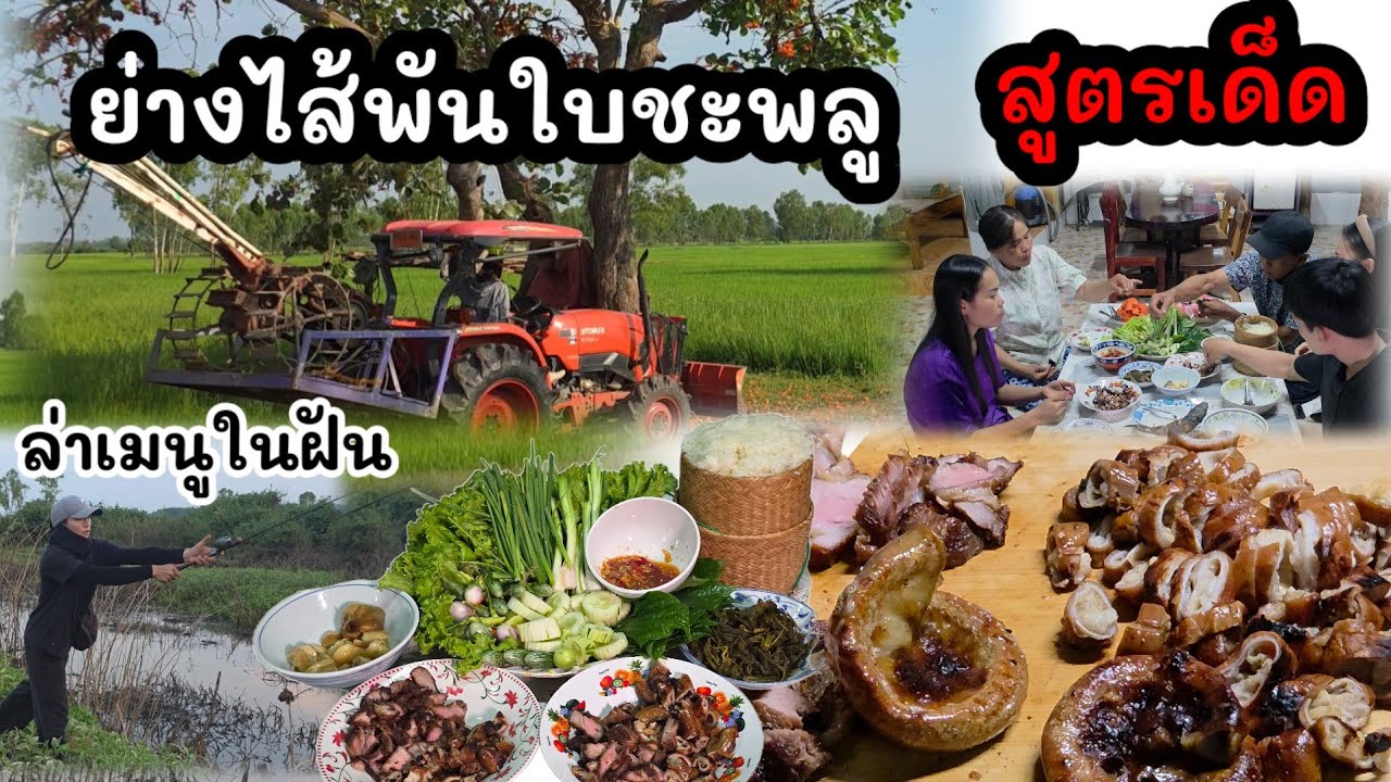 EP.158 ไส้ย่างพันกับใบชะพลูราดด้วยน้ำจิ้มตะไคร้สูตรเด็ดเข้ากันสุดๆ วันนี้พาลูกสาวไปย้ายเครื่องสูบน้ำ