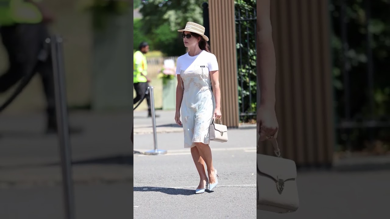 Jenna Coleman at day eleven of the Wimbledon Tennis.. #actress