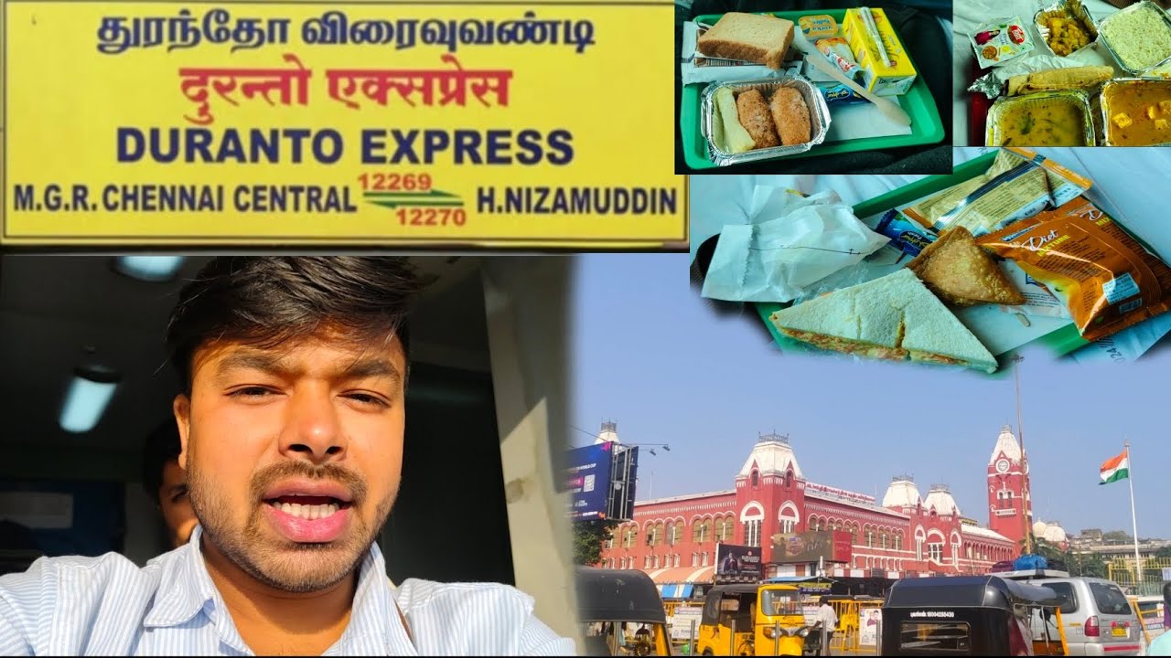 12269 Duronto Express Chennai to Delhi 3AC Full Journey | IRCTC Food Review | 
